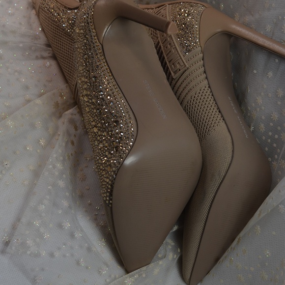 Steve Madden Stiletto Maxwelle  Glitter Boots Sock Pull On  Sz 10 M. NWOT #B-157 - Picture 13 of 14